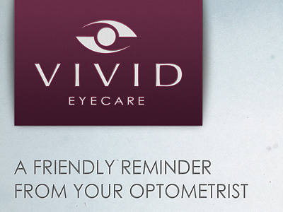 Vivid Eyecare - App Reminder Postcard - Detail