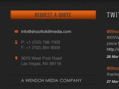 STK - Footer Contact Details