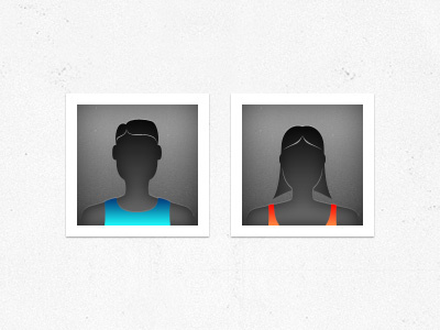 Male & Female Default Avatars - Updated app avatar female male sports