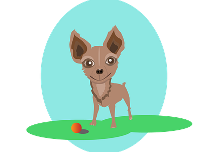 Little dog design illustration vector