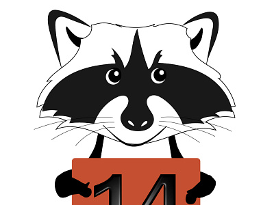 Nice raccoon art design graphic design icon illustration illustrator logo vector website