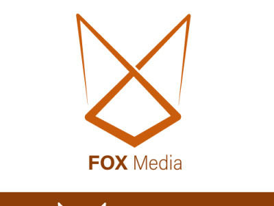 Logo Fox Media art branding design graphic design icon illustration illustrator logo minimal vector