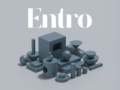 Entro branding design illustration typography