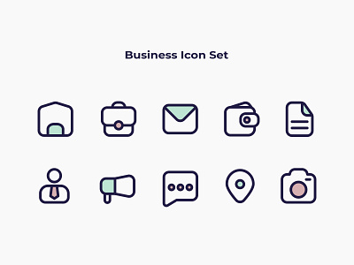 Business Icon Set business design exploration icon