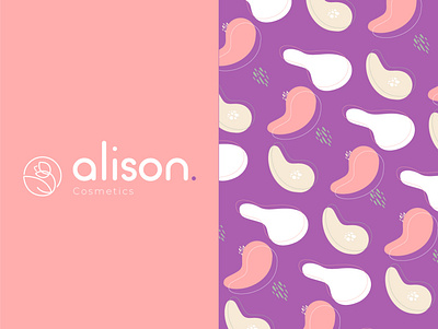 Identidade visual para Alison Cosmetcs branding design logo minimal minimalist typography vector