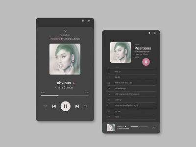 Music Player app design design app minimal music music player musician player ui streaming ui