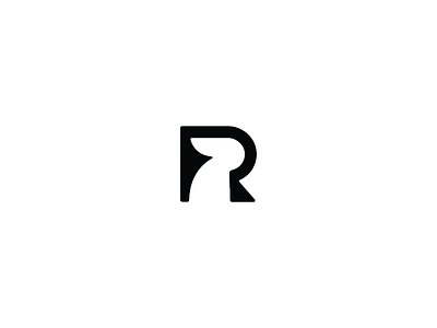 RentRabbit letter logo mark r rabbit rent