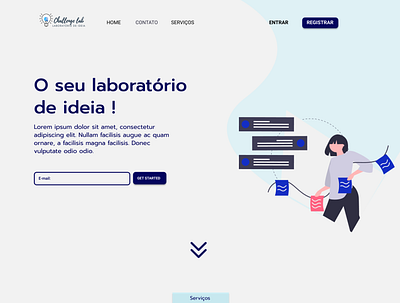 Challenge Lab Site clean design illustraion minimal ux web