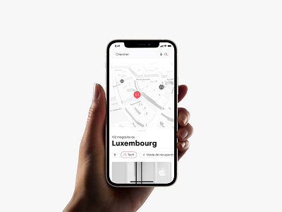 Yabe app app ecommerce lightmode map minimal mobile sans serif shops white