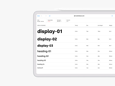 Typography system design system ipad light mode minimal scale silka font type scale typography white mode