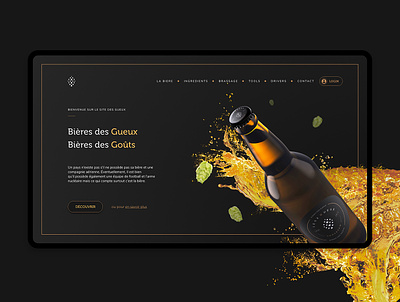 Les 2 Gueux beer design website