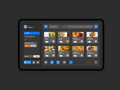 Management programme for restaurants - Dark app managment restaurant ui uidesign