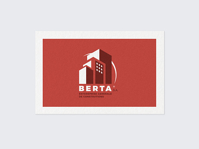 Berta brand brand design branding businesscard constructor logo luxembourg print print design