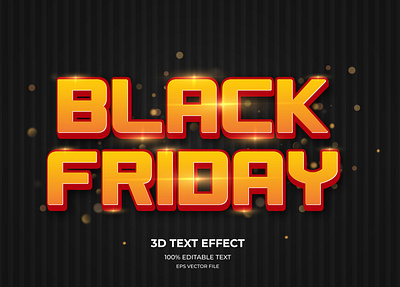 BLACK FRIDAY 3D VECTOR TEXT EFFECT 3d psd text effect 3d text 3d text effect 3d vector text effect design graphic design psd text effect