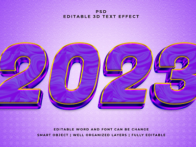 2023 3D Editable PSD Text Effect 3d psd text effect 3d text 3d text effect 3d vector text effect design graphic design illustration logo psd text effect