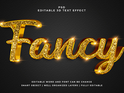 Fancy 3D Editable PSD Text Effect 3d psd text effect 3d text 3d text effect 3d vector text effect design graphic design illustration logo psd text effect