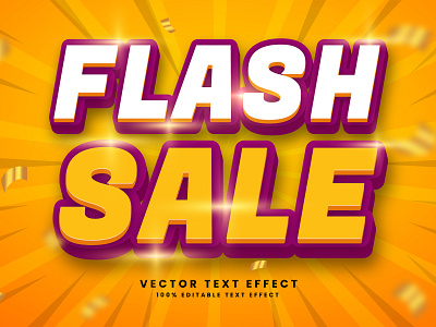 Flash Sale 3D Editable Eps Text Effect