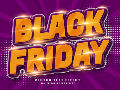 Black Friday 3D Editable Eps Text Effect