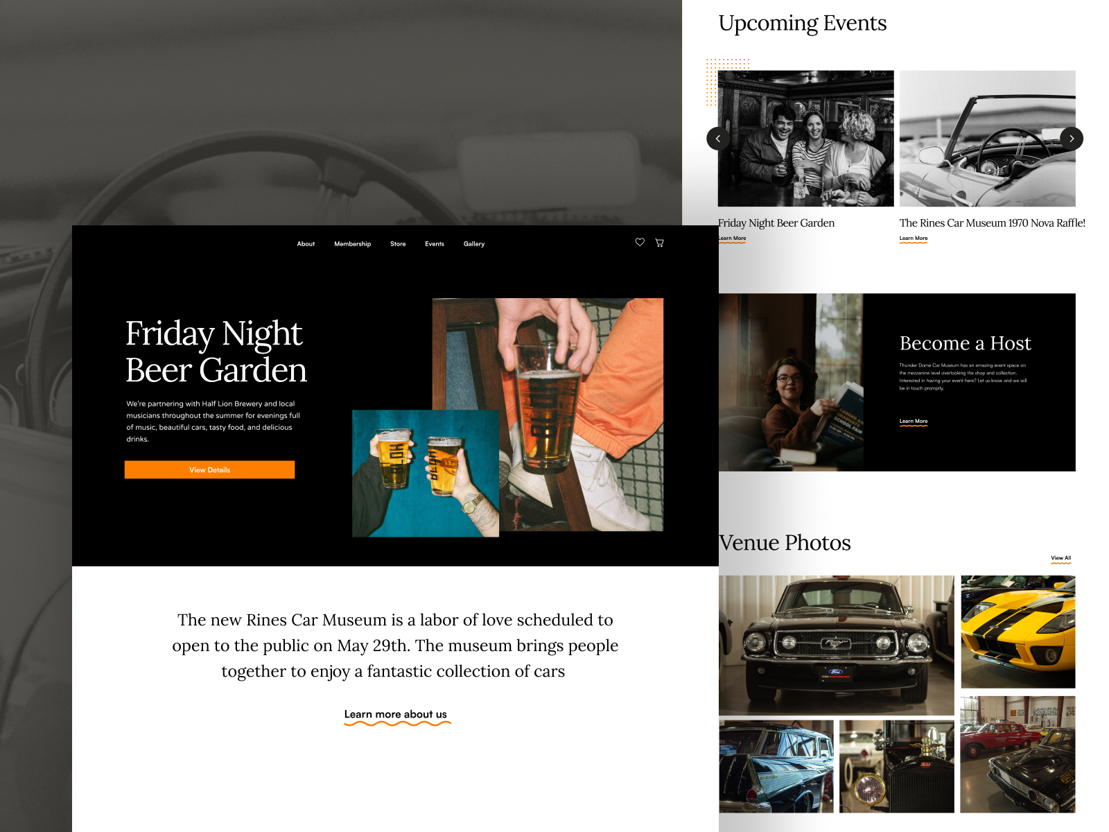 Car Museum site by Vanshika kamal on Dribbble