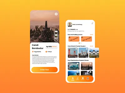 Tour App Mobile UI Design deseigns design mobileapp mobileappui tourapp tourdesign ui uidesign userinterface