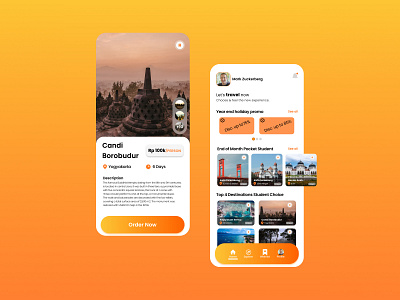 Tour App Mobile UI Design