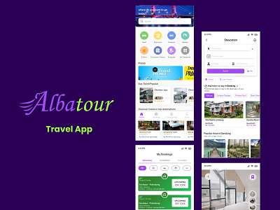 Albatour App - Travel App app competition design digital product mobile app travel travel app ui ui design uiux design ux