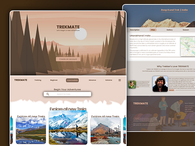 Trekking Website designs themes templates and downloadable