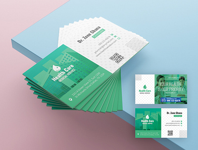 Medical Business Card Template business business card card clinic creative design dental dentist download editable health health care healthcare layer medical minimalist pharmacy psd design psd download psd template simple design