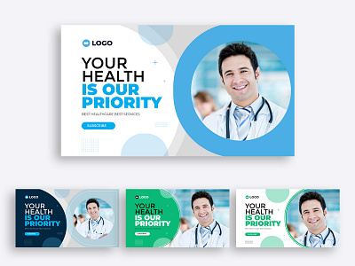 Medical Healthcare YouTube Video Thumbnail ad business channel creative design minimal modern thumbnail video youtube youtube video thumbnail