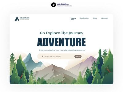 Adventure Web Design adventure app design destination tourism ui ux web