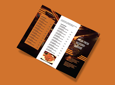 Tri Fold Brochure artist branding brochure design flyer design landing page menu product catalog travel