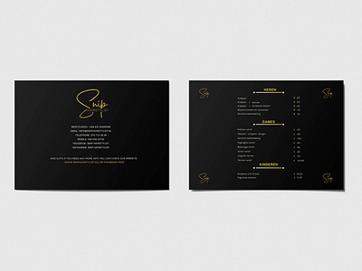 Menu Design