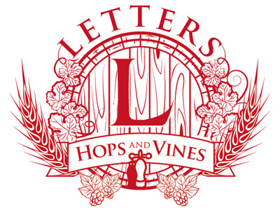 Letters beer brand eve hops letters vines