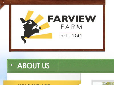 Farview Logo eve farm farview logo design web design