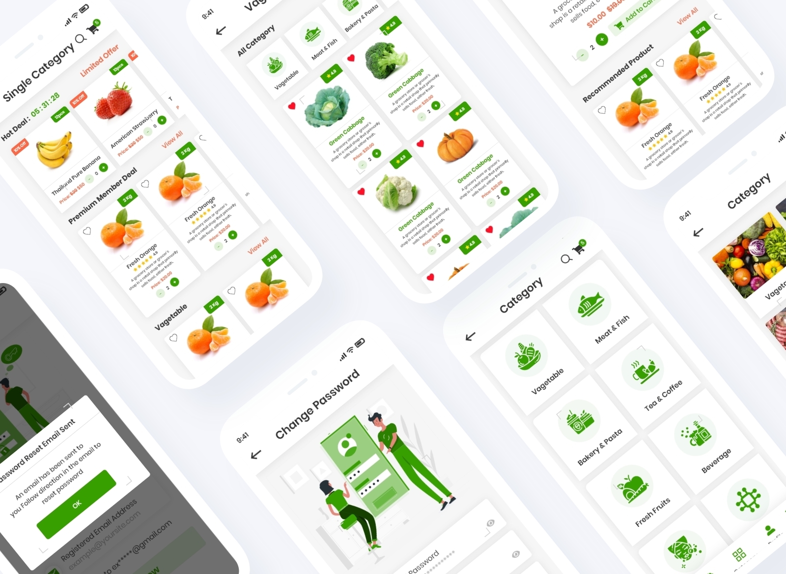 Grocery Delivery Mobile App UI Template by Tauhid Hasan on Dribbble