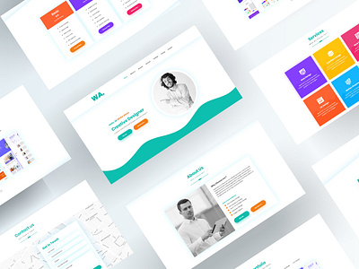 Cv Resume One Page XD & PSD Template Free