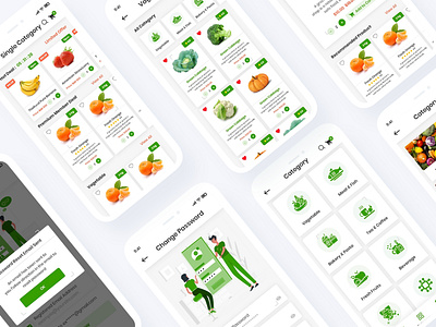 Grocery Delivery Mobile App UI Template