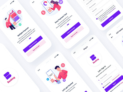 Mobile Banking App UI Template