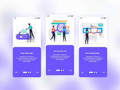 Job Finder Mobile App UI Template