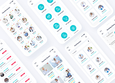 Symp – Doctor Finder Adobe XD Template appointment booking calendar clinic doctor booking doctor finder healthcare hospital ios medical medical consultation medicine pharmacy