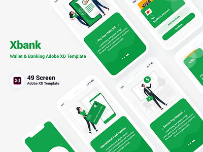 Internet Banking Mobile App UI Template