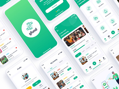 Gfund – Charity Donation Mobile App UI Template