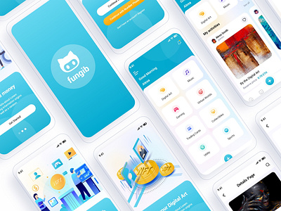 Fungib – NFT Marketplace Mobile App UI Template by Tauhid Hasan on Dribbble