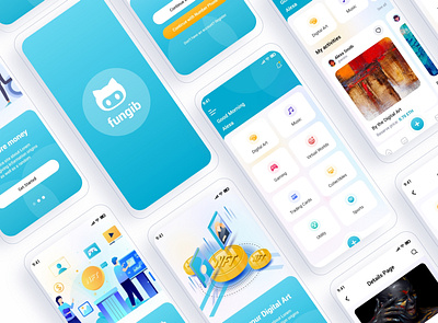 Fungib – NFT Marketplace Mobile App UI Template sell