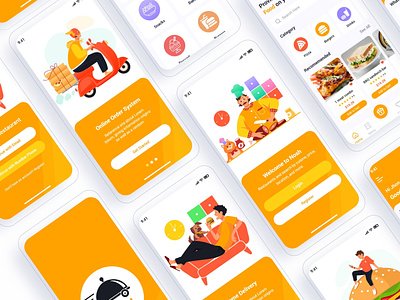 Food Delivery Mobile App UI Template