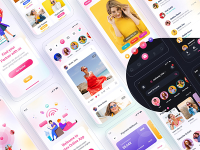 Datex – Online Dating Mobile App UI Kits