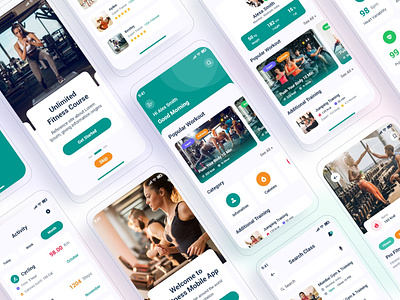 Fitex – Workout Fitness Mobile App UI Template