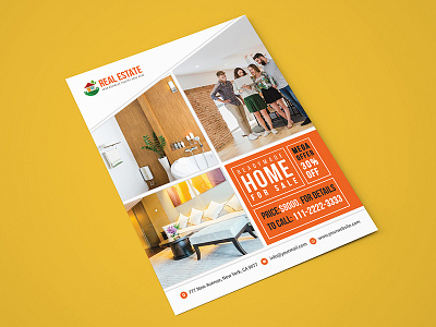Simple Real Estate Sales Flyer Template corporate flyer green home selling leaflet magazine ad marketing flyers promotional flyers property purple real estate real estate