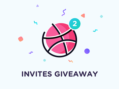 2 Invites Giveaway 2 dribbble giveaway invitation invite