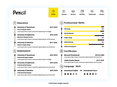 Virtual Business Card CV Resume